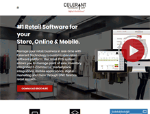 Tablet Screenshot of celerant.com